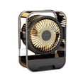 thumbnail image 1 of USB Rechargeable Desktop Circular Fan with Built-In Storage Box - 5W Desk Fan for Office, Home, Travel, Camping, and Compact Desk Setup, 1 of 5