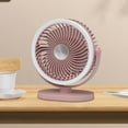 thumbnail image 1 of USB Rechargeable Desktop Fan with Night Light, Portable Small Table Fan for Home Office Dorm Bedroom, 3 Speeds Quiet Cooling Fan with Flexible Rotation, USB Powered Mini Fan for Indoor Outdoor Use, 1 of 7