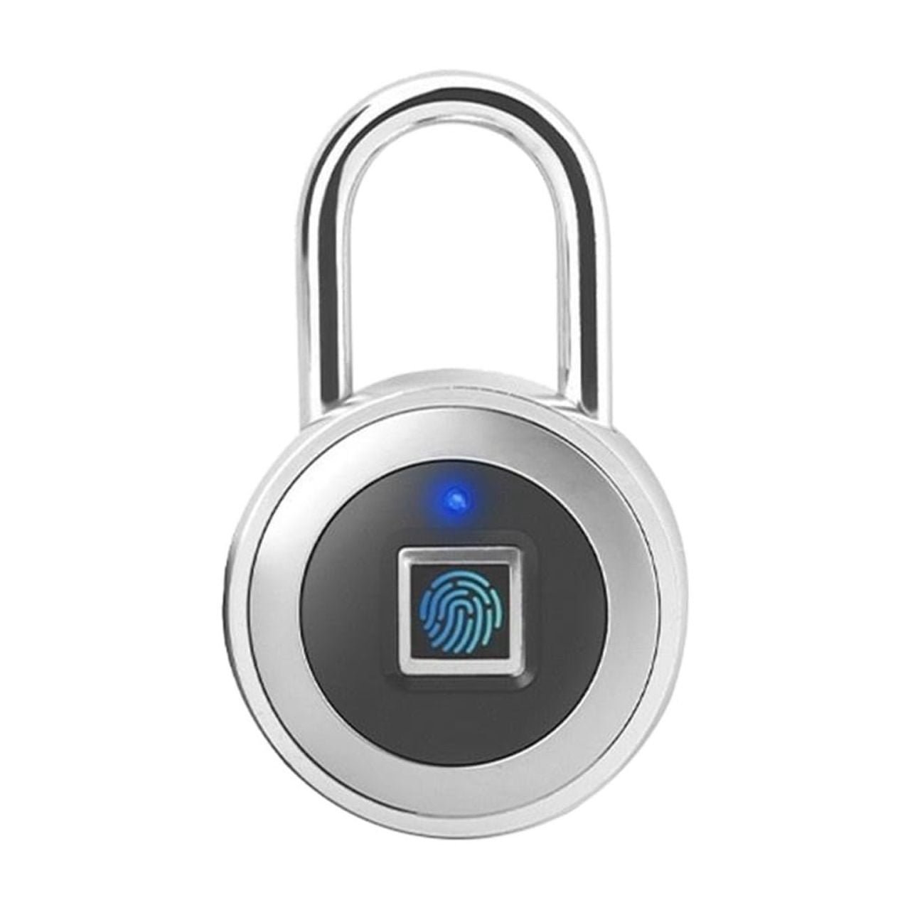 USB Rechargeable Door Smart Lock Fingerprint Padlock Quick Unlock Zinc ...