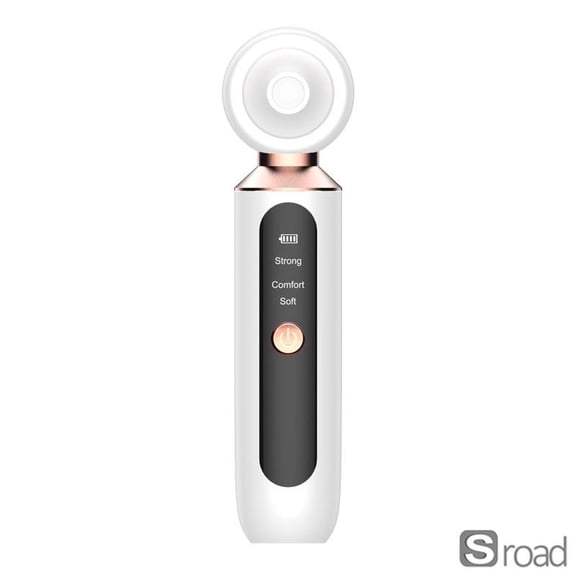 USB Rechargeable Electric Blackhead Remover Vacuum Pore Cleaner - Facial Pore Extraction Tool With 5 Suction Levels For Men & Women,white