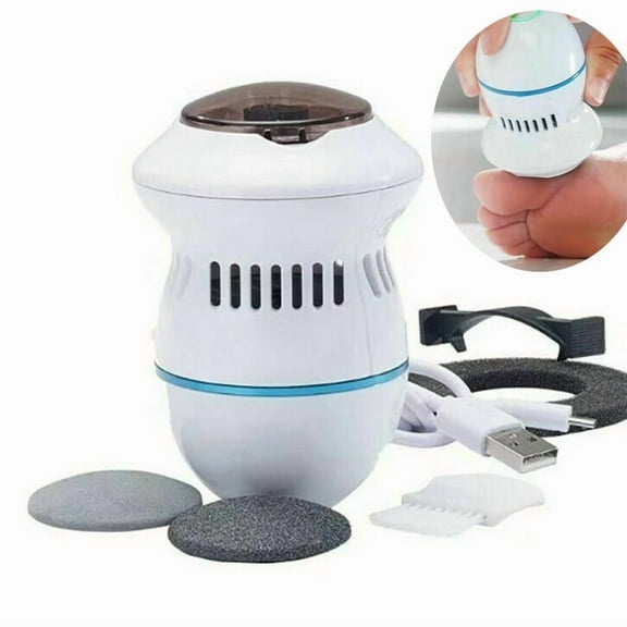 USB Rechargeable Electric Foot Grinder and Pedicure Tools Callus Eliminator for Dead Skin Removal