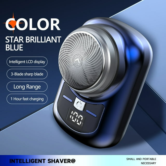 USB Rechargeable Electric Shaver Mini Portable Face Shavers Wet & Dry