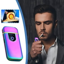 USB Rechargeable Flameless Lighter, Induction Touch Windproof Lighter, Plasma Arc Electronic Lighter, Portable Slim USB Lighter, Rechargeable Flameless Lighter