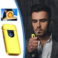 thumbnail image 1 of USB Rechargeable Flameless Lighter, Induction Touch Windproof Lighter, Plasma Arc Electronic Lighter, Portable Slim USB Lighter, Rechargeable Flameless Lighter, 1 of 5
