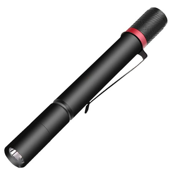 USB Rechargeable Flashlight Mini Flashlight Pen Light XPE Flashlight Nurse 13.5X1.5X1.5CM Black