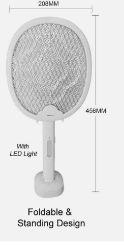 USB Rechargeable Fly Swatter Racket Instant Mosquito Insect Killer