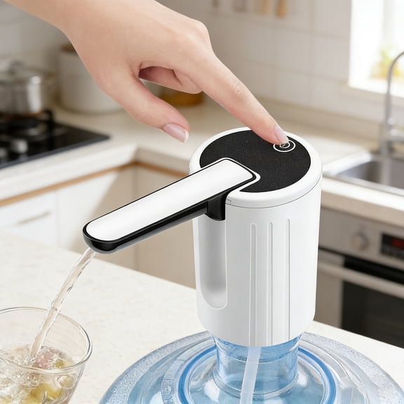 USB Rechargeable Foldable Electric Water Pump, Compact Smart Water Dispenser for Bottles Buckets, Portable for Kitchen Office Camping