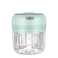 thumbnail image 1 of USB Rechargeable Food Chopper, Wireless Garlic Grinder, 30W Motor, 304 Stainless Steel Blades, Portable for Baby Food/Vegetables, Easy Clean, One-Button Operation, 1 of 1