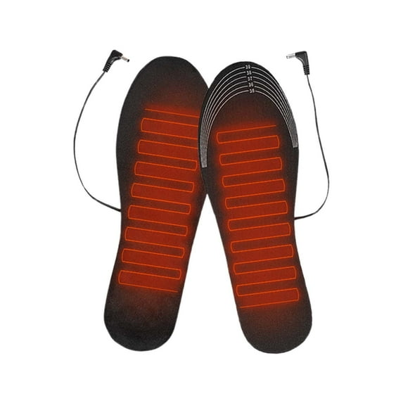 Rechargeable USB Heated Insole Foot Warmer - Washable Temperature Adjustable Full Foot Insulator for Comfort