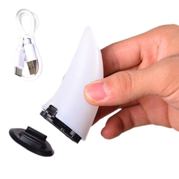 USB Rechargeable Glowing Devil Horns Helmet Attachment For Motorcycle And Bike Universal Fit ABS Material