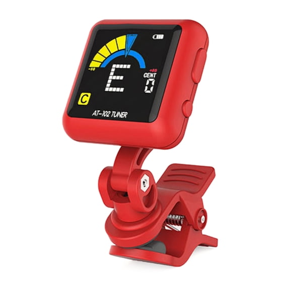 USB Rechargeable Guitar Tuner Clip On Electric Guitar Tuner 360 Degree Rotating Digital Electronic Tuner Easy to Use