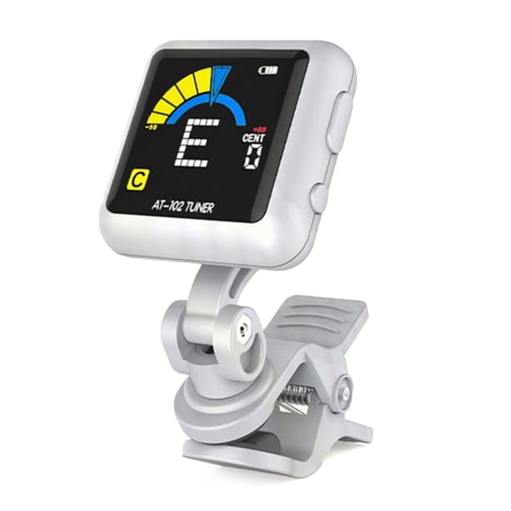 USB Rechargeable Guitar Tuner Clip On Electric Guitar Tuner 360 Degree Rotating Digital Electronic Tuner Easy to Use