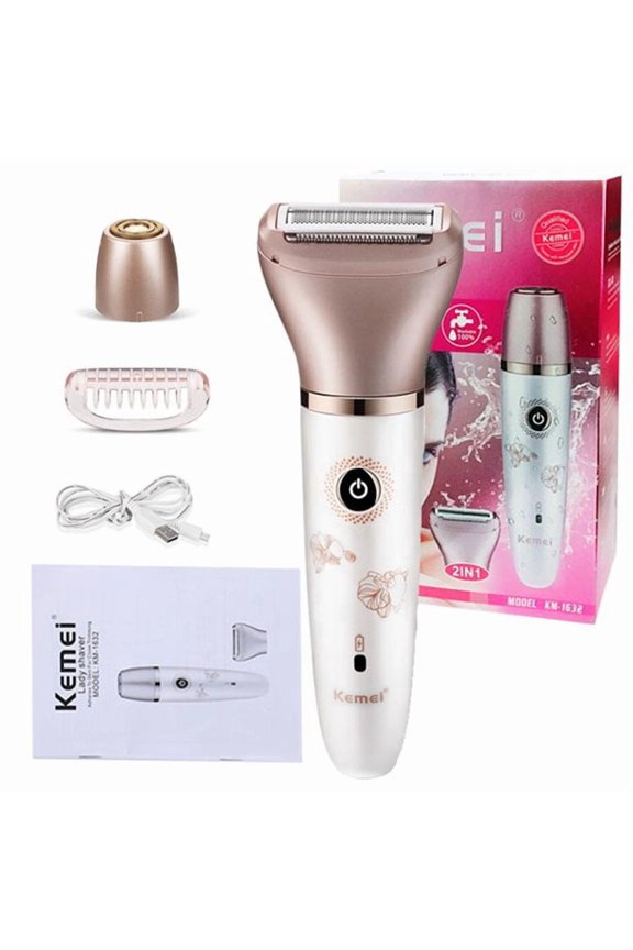 USB Rechargeable Hair Removal for Women.Painless 2-in-1 Body Hair Removal Electric Razor for Face, Legs, Underarms and Bikini, Wet and Dry Cordless Waterproof Hair Shaver