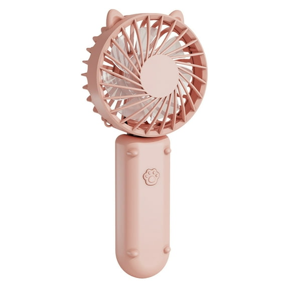 USB Rechargeable Handheld Fan - 90° Foldable, 3 Wind Speeds, Ultra Quiet, Pocket Size with Lanyard, Ideal for Indoor & Outdoor Use