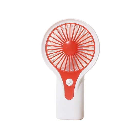 USB Rechargeable Handheld Fan With Three Speed Settings Red Portable Mini Fan For Outdoor Travel