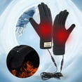 thumbnail image 1 of USB Rechargeable Heated Gloves - Touchscreen Compatible Acrylic Fiber Winter Gloves for Skiing, Cycling & Cold Weather Work, 1 of 6
