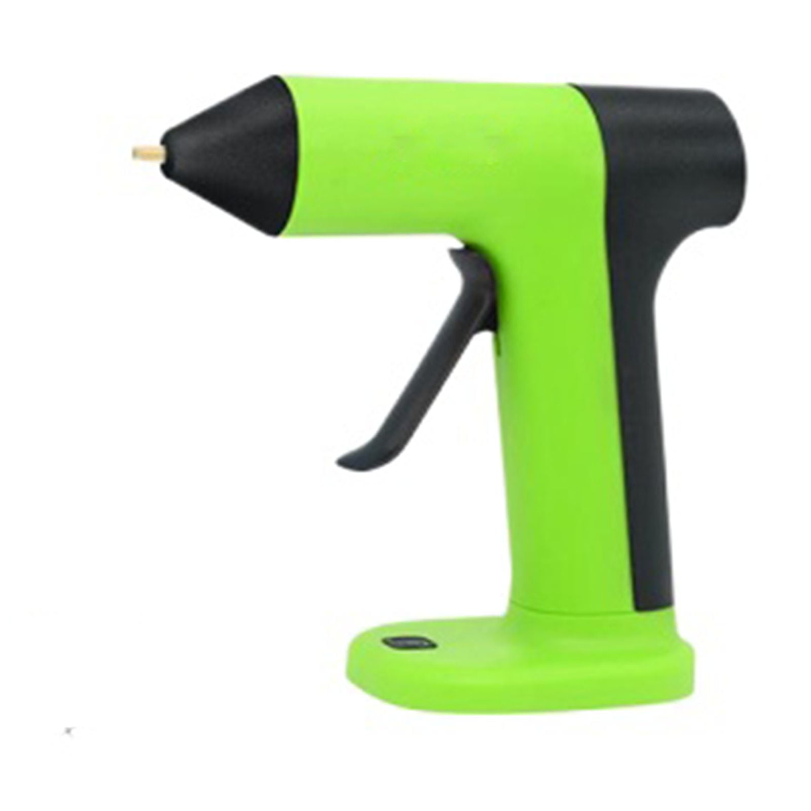 USB Rechargeable Hot Melt Glue Gun, Cordless DIY Craft Repair Tool with Rapid Heating, Handheld Adhesive Applicator for Arts and Home Projects, Green