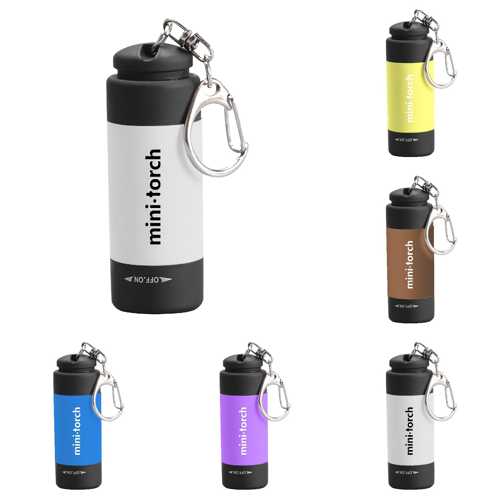 USB Rechargeable Keychain Flashlights, 0.3W Mini Keychain Light, 5 Pack Waterproof Small Flashlights for Emergency LED Tiny Flashlight Colorful Gift for Kids Students Family, Gift