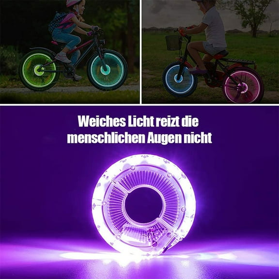 USB Rechargeable LED Bicycle Spoke Light with Waterproof IPX5, Easy Universal Fit for Most Bikes, 12-Hour Bright Continuous or Flashing Modes, Stylish and Safe Night Cycling Accessory