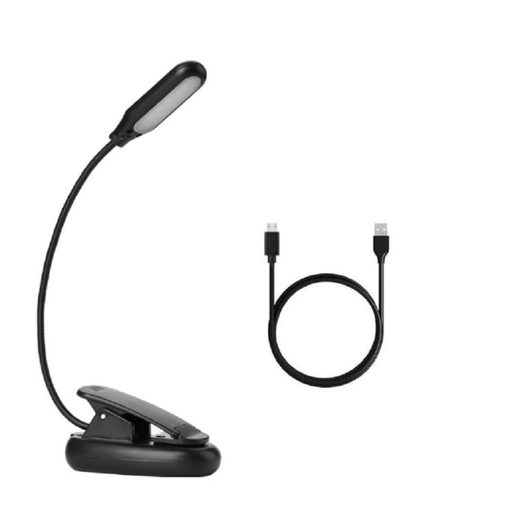 Lampe de lecture à clip rechargeable port USB LED Rechargeable et Flexible  / Lampe de Chevet, Lumière Clip