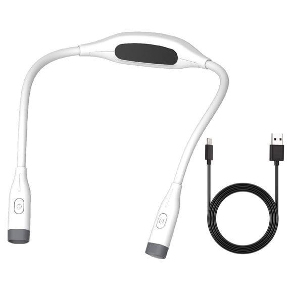 USB Rechargeable LED Neck Light 3 Brightness Levels Portable Flexible Light for Night Running Reading Knitting Travel