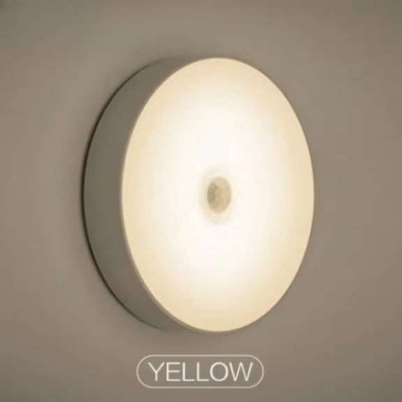 USB Rechargeable LED Night Light with Switch, Motion Sensor Magnetic Wireless Lamp, Warm White No Flicker for Closet Bed Cabinet