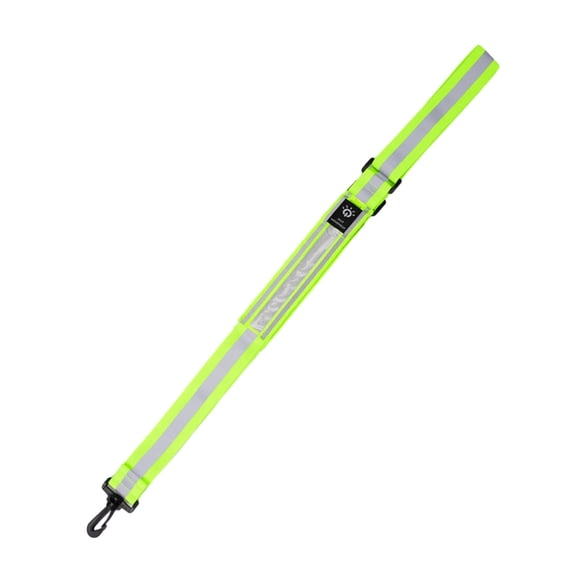USB Rechargeable LED Reflective Belt Sash Adjustable Length LED Light Up Running Belt Safety Light for Walkers at Night