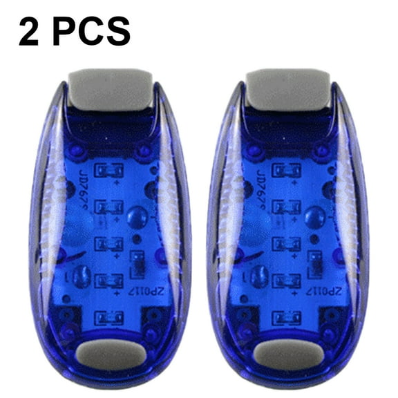 USB Rechargeable LED Safety Light (2 Pcs) Bright Bike Tail Light Works Brilliantly as Running Light for Joggers, Pets, Bicycle Strobe or Rear Clip On Lights,Blue