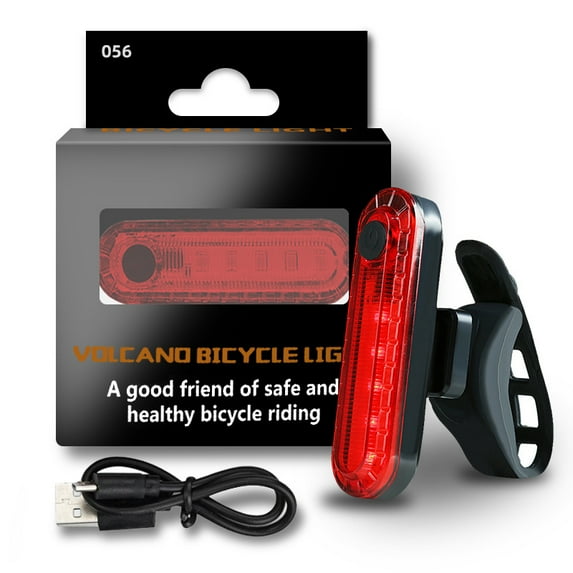 USB Rechargeable LED Solar Powered Bicycle Headlight Bike Front Rear Head Lamp