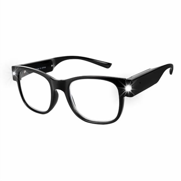 USB Rechargeable Led Reading Glasses Lighted Eyewear for Women Men