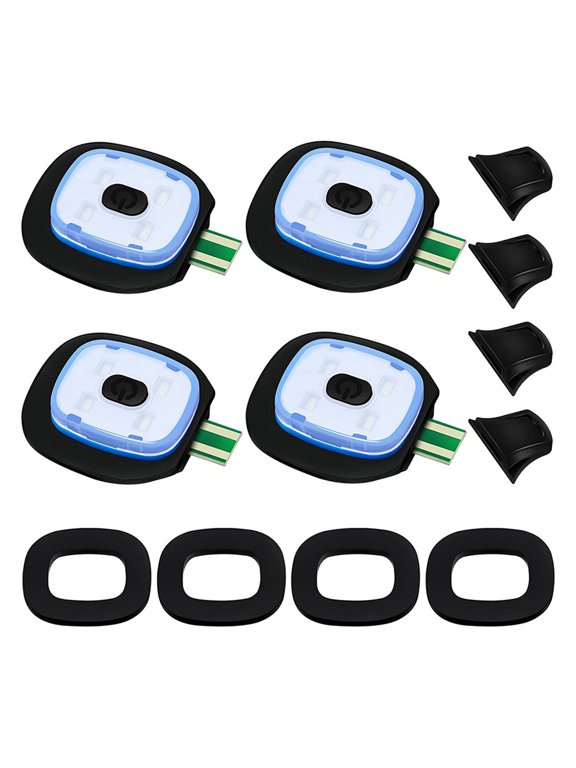 USB Rechargeable Light for LED Knit Beanie Hat, 4 Pieces, Strong Medium and Weak Mode Hat Lights