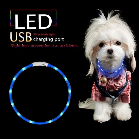 Pet Collars - Luminous USB Charging Dog Collar for Nighttime and Visibility on Platform