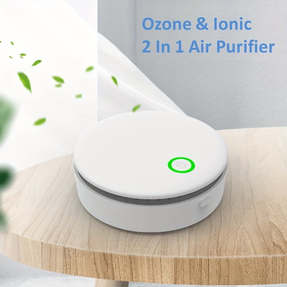 USB Rechargeable Mini Air Purifier Ozone Ionizer 2 Modes, Compact Odor Remover for Refrigerator Closet Vehicle Pet Space Hunting Storage Bag