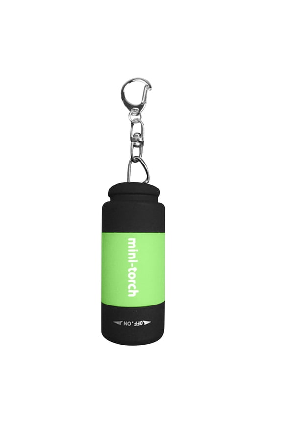 USB Rechargeable Mini Keychain Flashlight, IPX3 Waterproof Compact LED Torch, Twist Control Portable Pocket Light for Kids Adults Hiking Camping Daily Outdoor Emergency Use