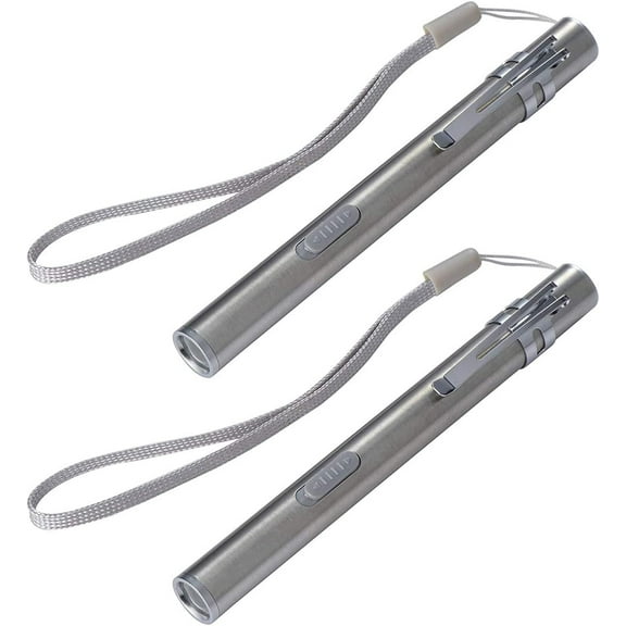 USB Rechargeable Mini LED Flashlight,High Lumen Pen Light Mini Pocket Torch for Home and Outdoor Activities (2 Pack)