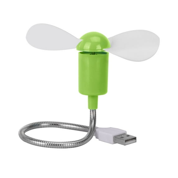 USB Rechargeable Mini Portable Fan Handheld Travel Folding Fans for Home Office, USB Fan Clip Desk Personal Fan, Table Fans - Green