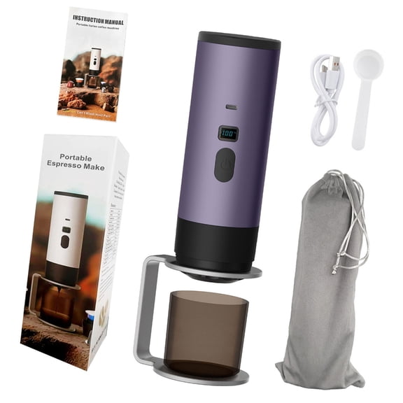 USB Rechargeable Miniature Espresso Machine Auto Heat Mode Travel Friendly Capsuled Coffee Maker For Outdoor Home Office