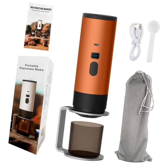 USB Rechargeable Miniature Espresso Machine Auto Heat Mode Travel Friendly Capsuled Coffee Maker For Outdoor Home Office