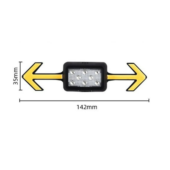 USB Rechargeable Motorcycle Helmet Turn Signal Light | Remote Control LED Safety Light | Waterproof Scooter/Bike Helmet Accessory | 6 Light Modes | Includes USB Cable & Manual