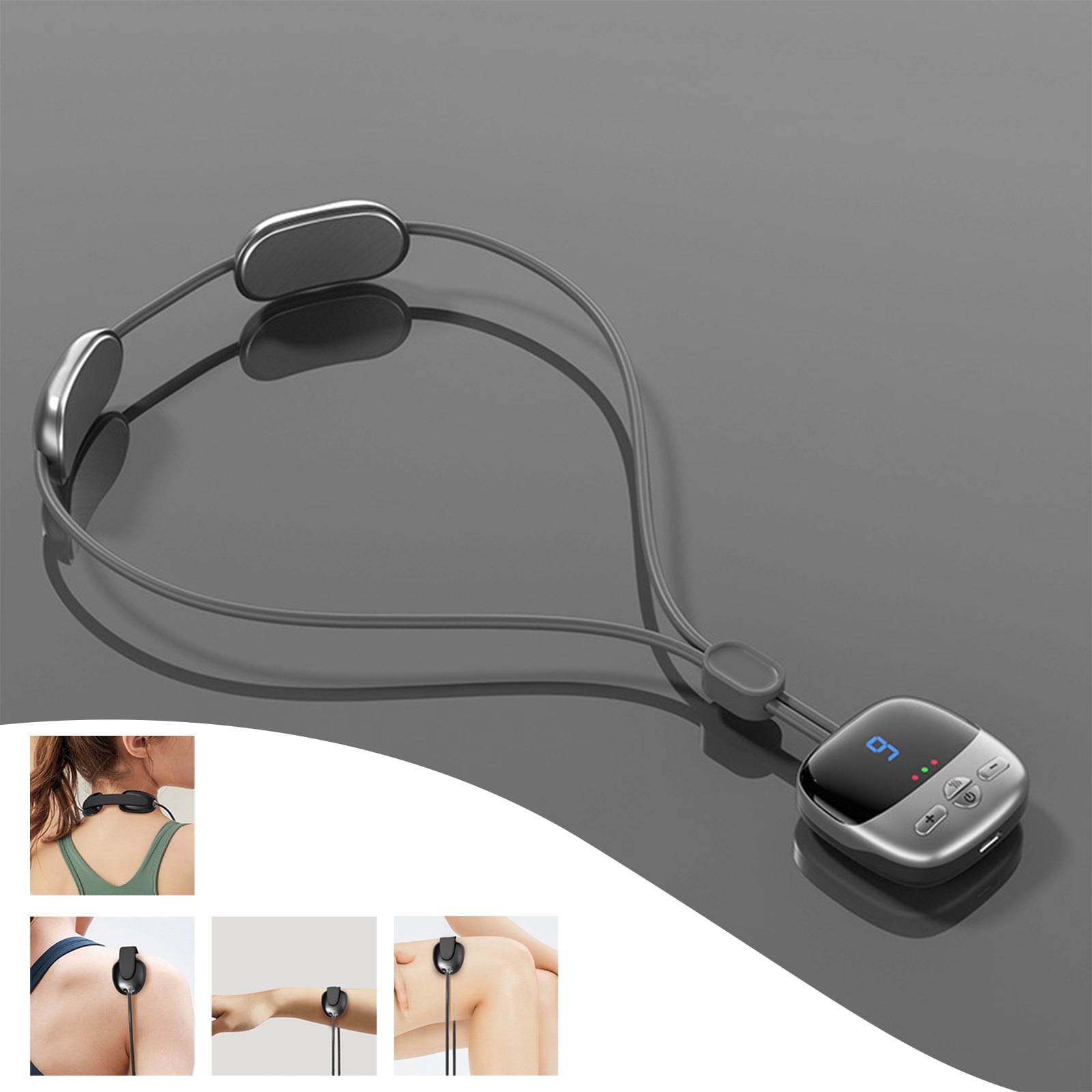 USB Rechargeable Muscle Relaxer Pendant Cervical 9speed Neck Muscle