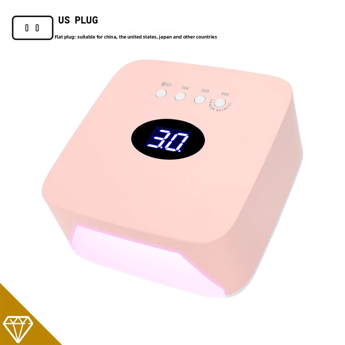 USB Rechargeable Nail Lamp - Smart Sensor LED/UV Gel Dryer, Cordless Portable Manicure Light with Fast Curing, Home & Travel Nail Art Kit
