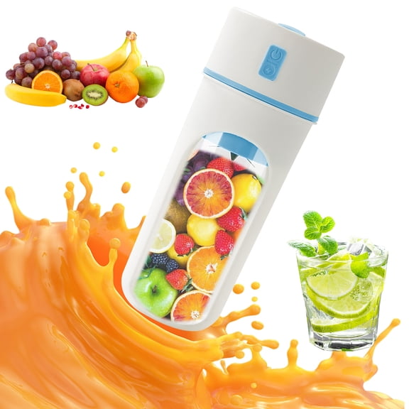 USB Rechargeable Orange Juicer Cup 480ml Portable Mini Juicer