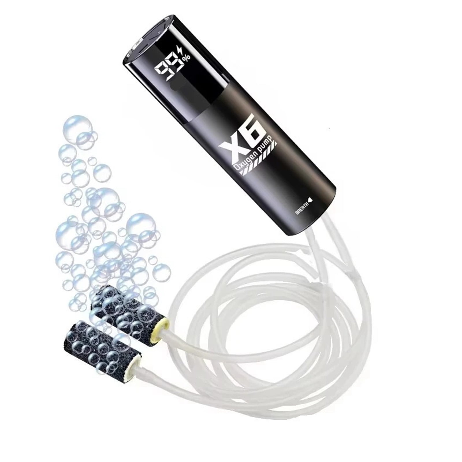 USB Rechargeable Oxygen Pump for Outdoor Fishing, Portable Aerator with 5H Runtime for Night Fishing