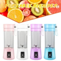 USB Rechargeable Personal Mixer, 380ML Mini Blender with Six Blades, Handheld Blender Suitable for Travel, Gym,Outdoor, Blue