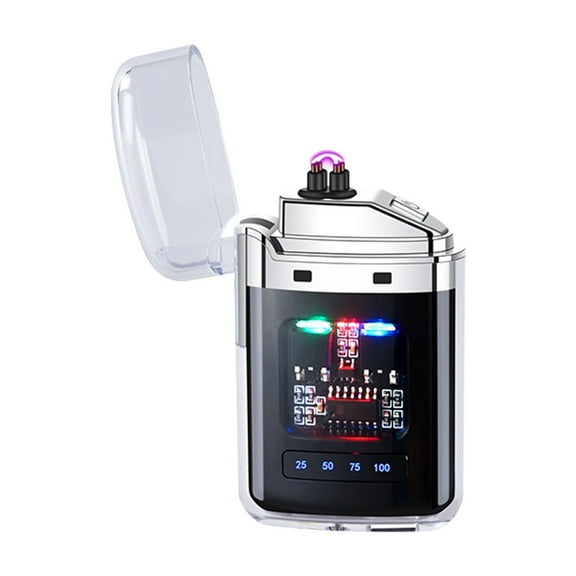 USB Rechargeable Plasma Lighter, Flameless Windproof Electric Lighter for Camping Hiking Outdoor Adventures, 1 Pack, Emergency Survival Gear, Cool Gift Idea