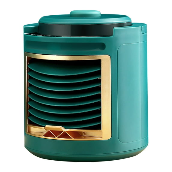 USB Rechargeable Portable Air Conditioner - Mini Air Conditioner with 2 Speed Settings, Time, Quiet Desk Cooling Fan, Personal Air Cooler for Home, Bedroom, Travel, Office, Outdoor