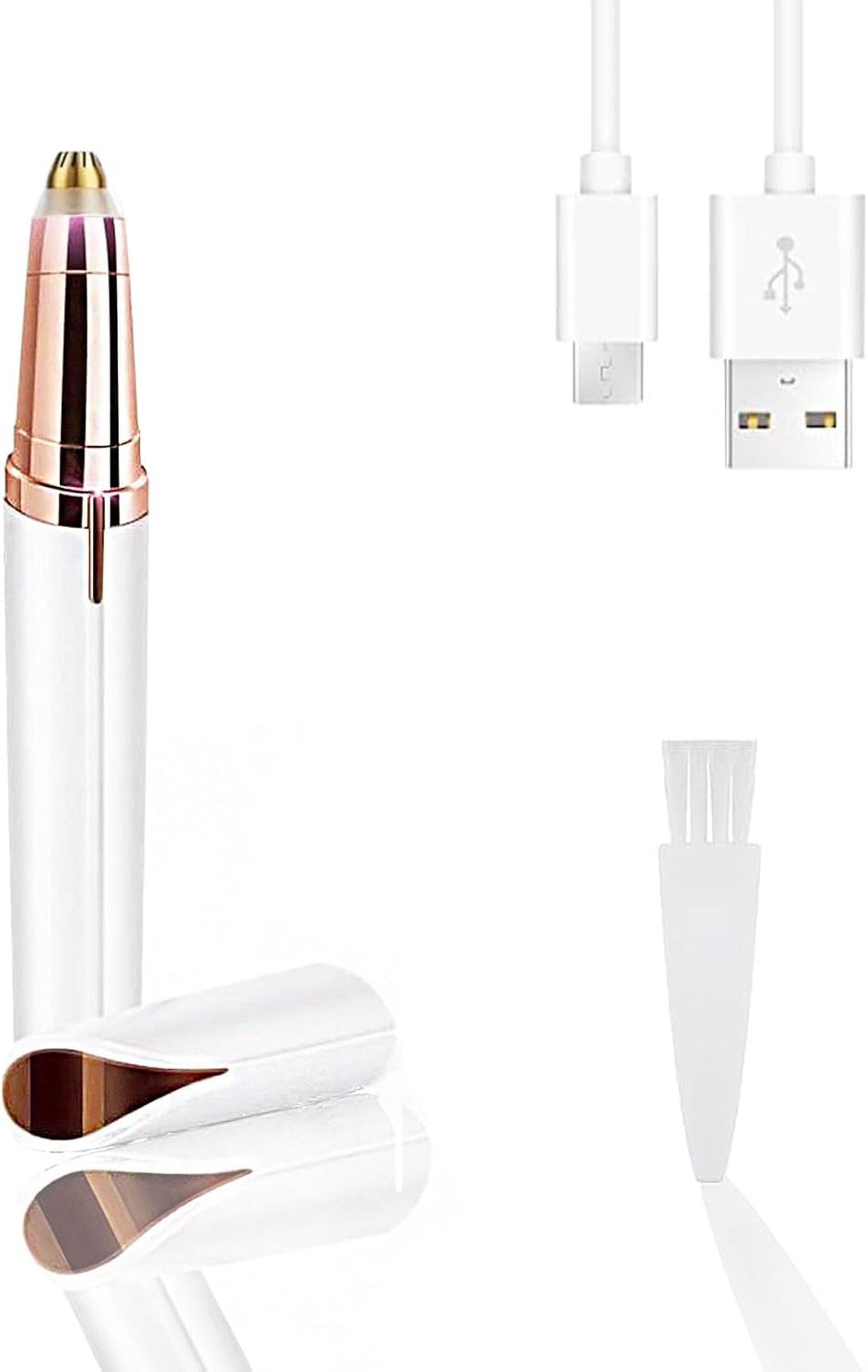 Face Razor Pen USB Rechargeable Portable Electric Eyebrow Trimmer Pen for Women ...
