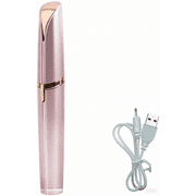 USB Rechargeable Portable Electric Eyebrow Trimmer Pen for Women,Painless Precision Eyebrow Hair Remover, Safe Eyebrow Shaver Razor Tool for face Leg Lip Armpit HandRose Gold