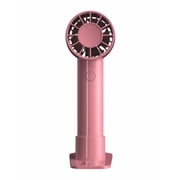 USB Rechargeable Portable Mini Desktop Fan with Phone Stand - Pink