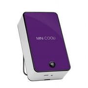 USB Rechargeable Portable Mini Fan,Cooling Fan,Mini Handheld Fan,Mini Desktop Air Conditioner Fan,Chargeable Hand-held No Leaf Fan Air Conditioner Cooling Small Fan Purple